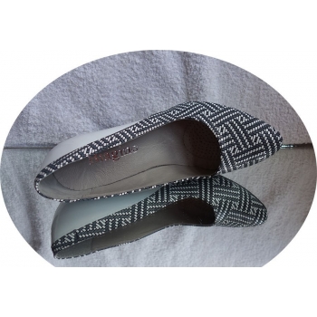Skórzane czółenko tęgość G i H obcas 8.5 cm